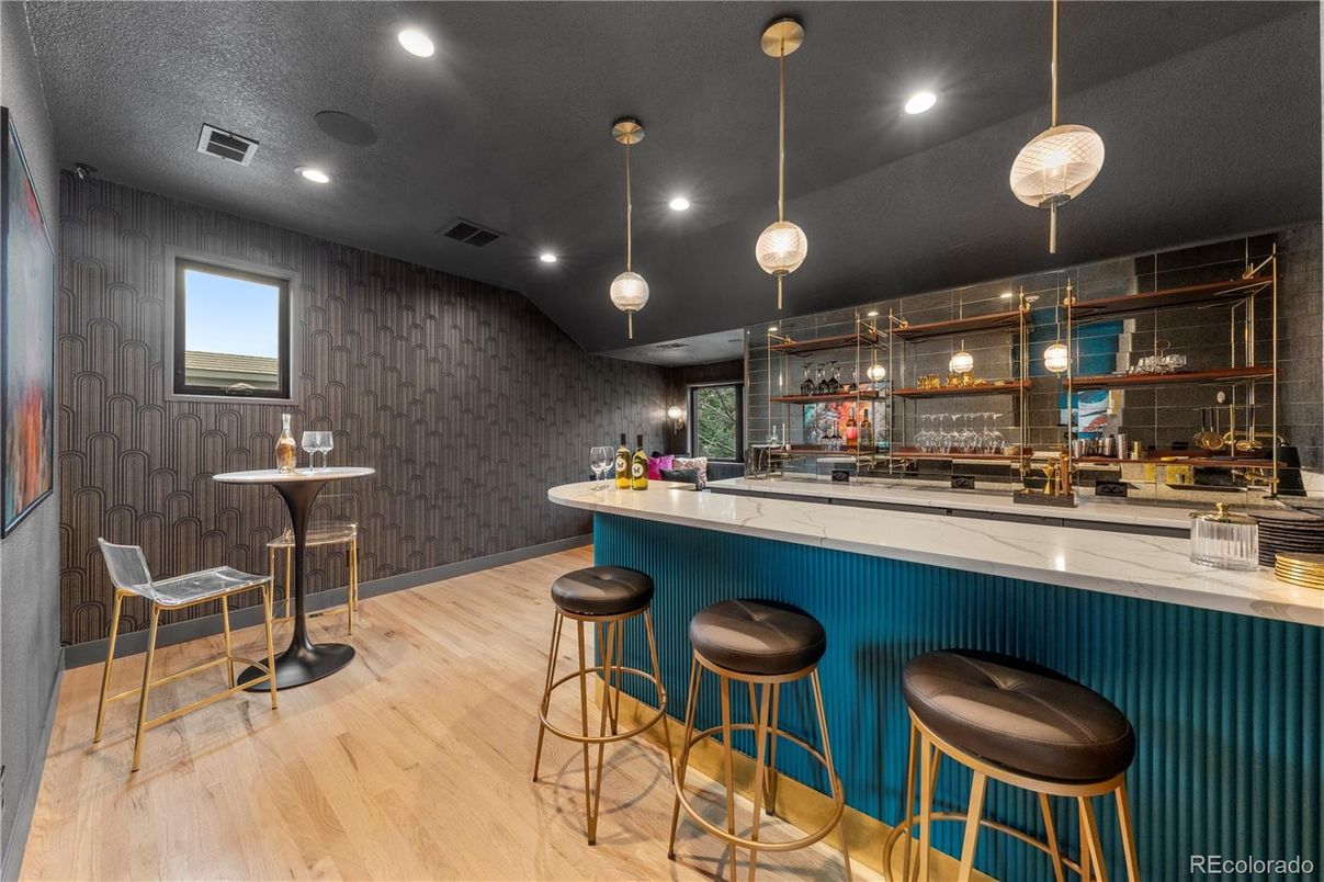 Interior, Pendant Lights, Recessed Lighting, Wood Texture Flooring