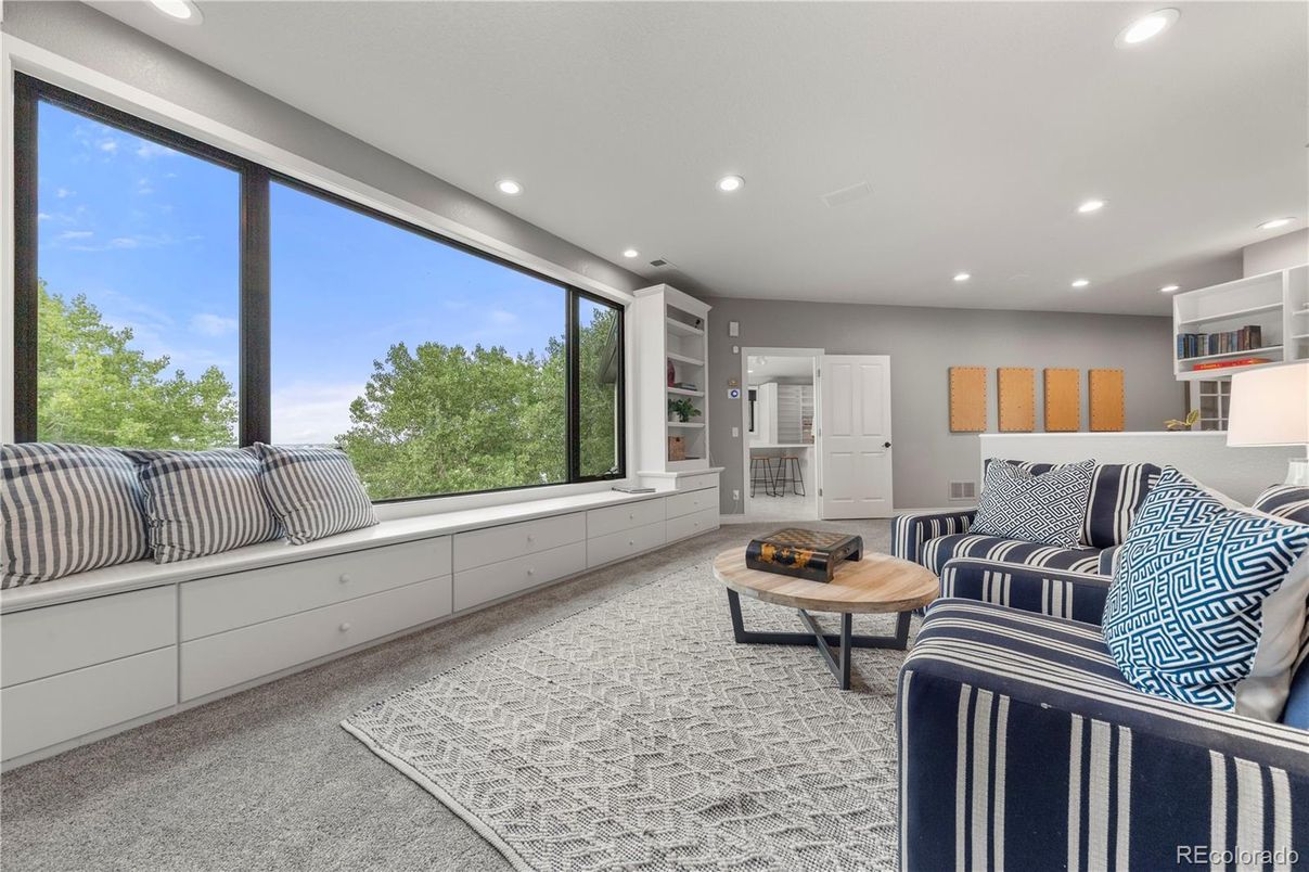 Interior, Living room, Recessed Lighting