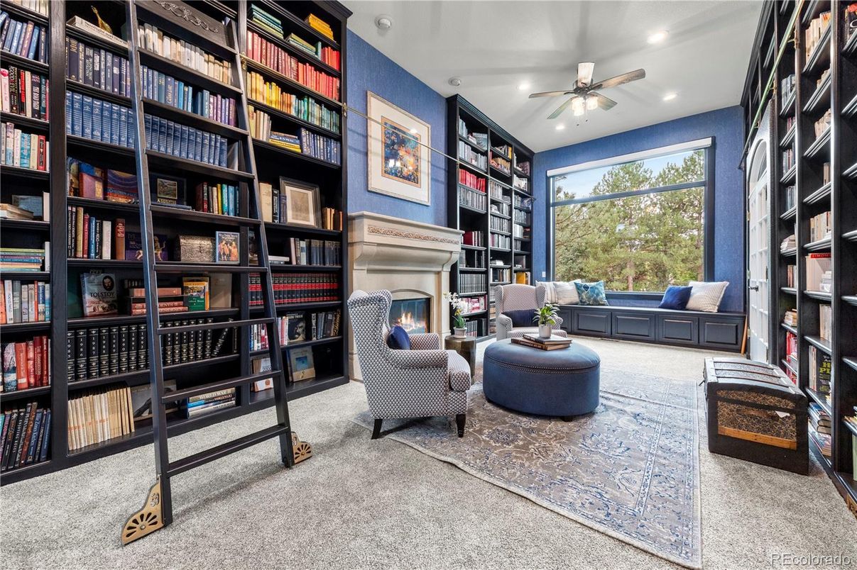 Fireplace, Interior, Living room, Recessed Lighting