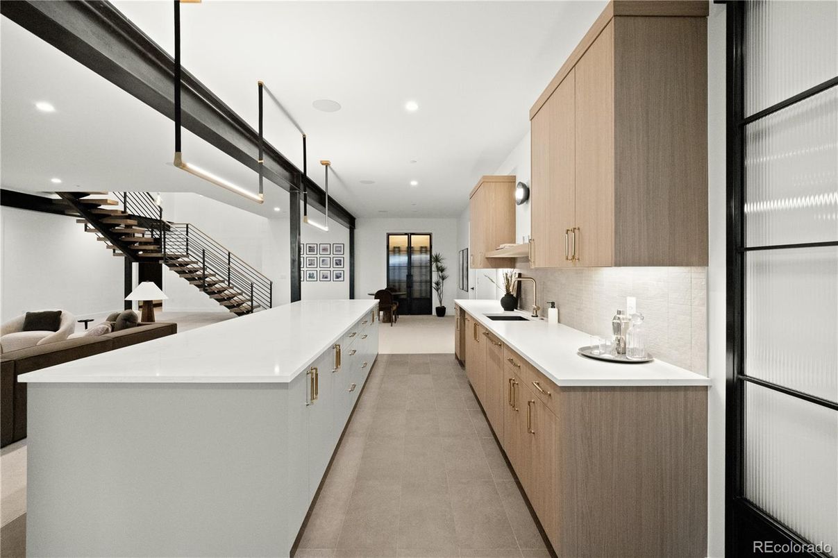Interior, Kitchen, Pendant Lights, Recessed Lighting