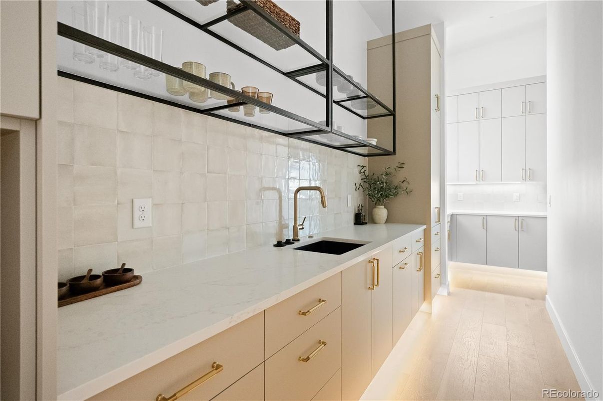 Interior, Kitchen, Wood Texture Flooring
