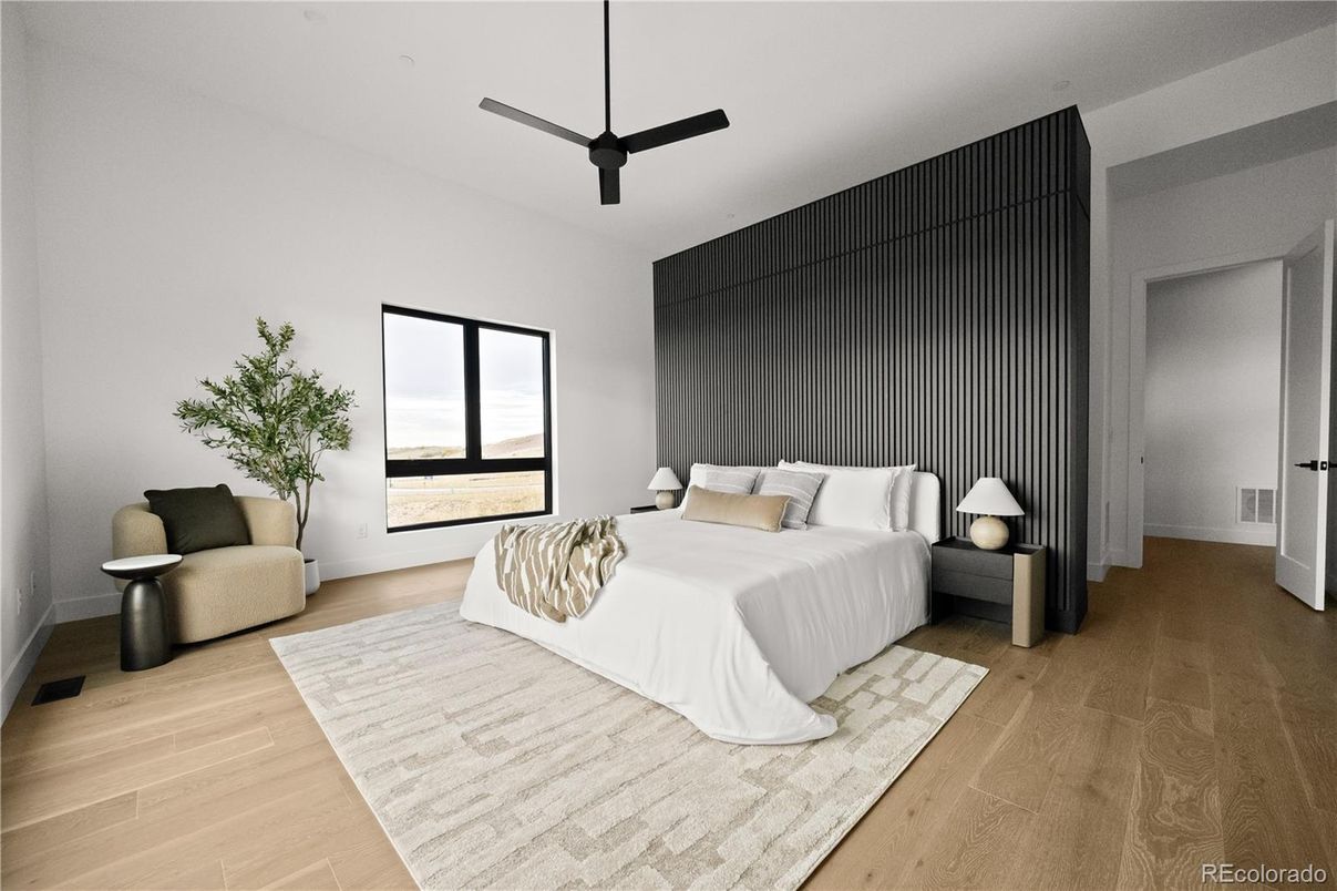 Bedroom, Interior, Wood Texture Flooring