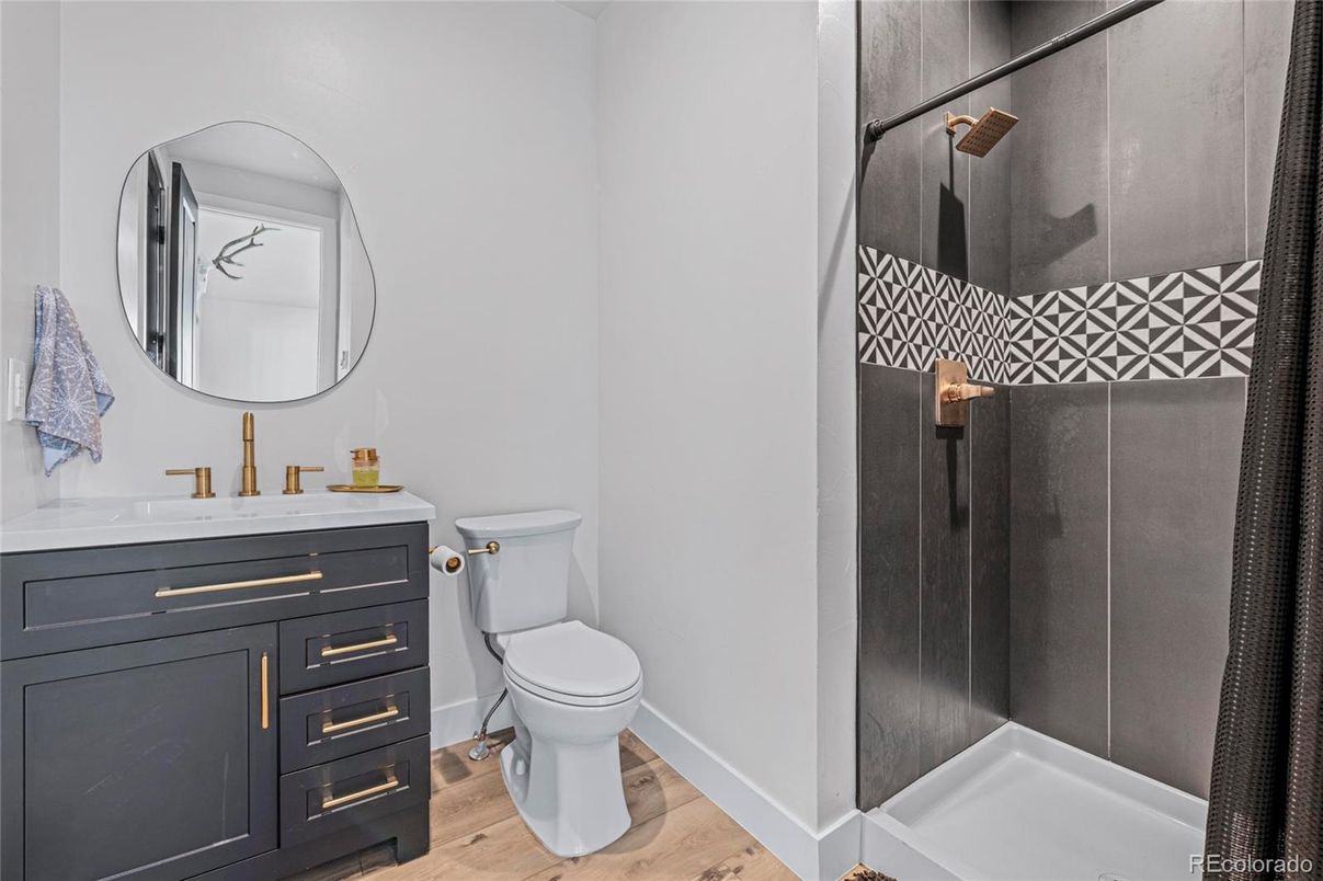 Bathroom, Interior, Wood Texture Flooring