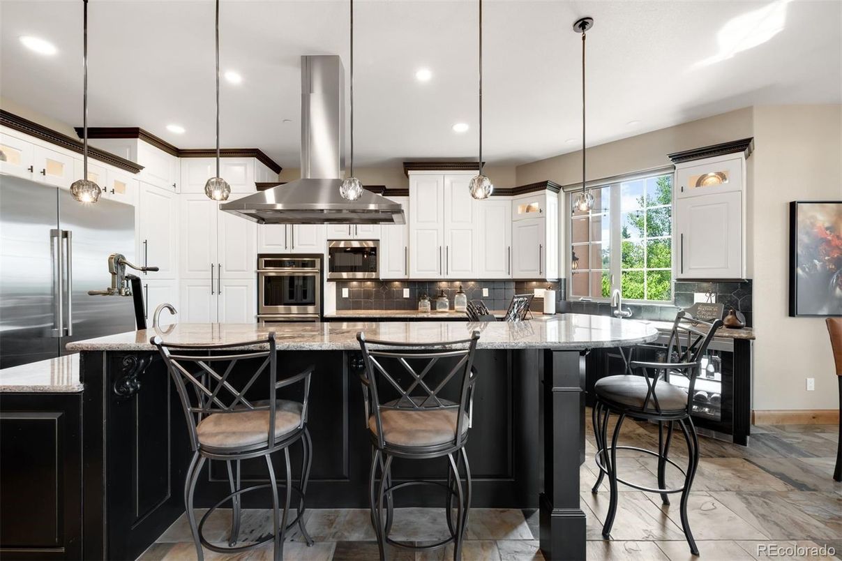 Interior, Kitchen, Pendant Lights, Recessed Lighting, Stainless Steel Appliances