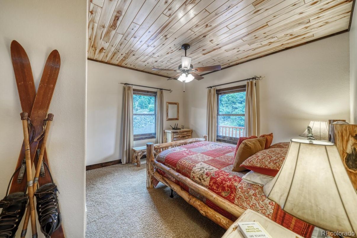 Bedroom, Interior, Wooden Ceilings