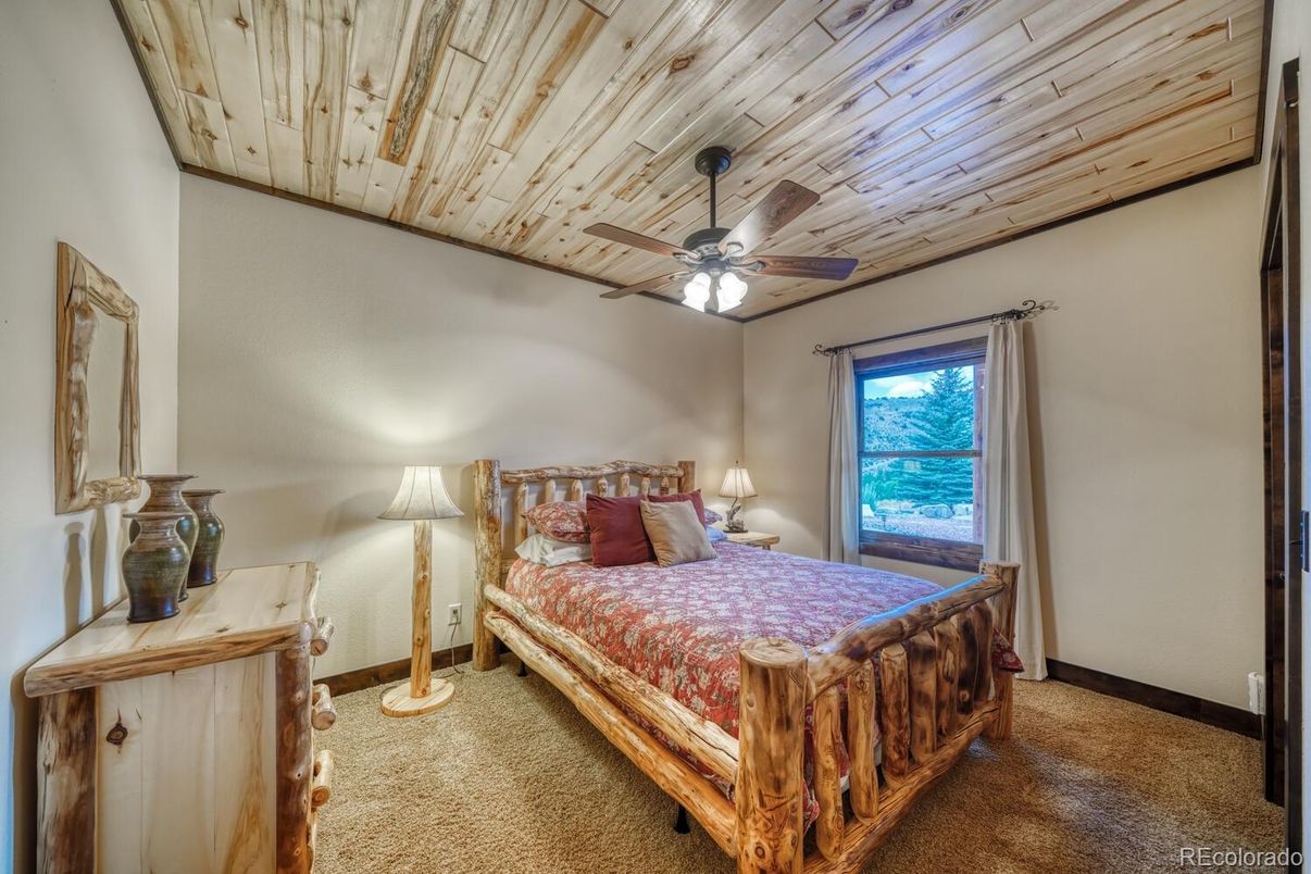 Bedroom, Interior, Wooden Ceilings