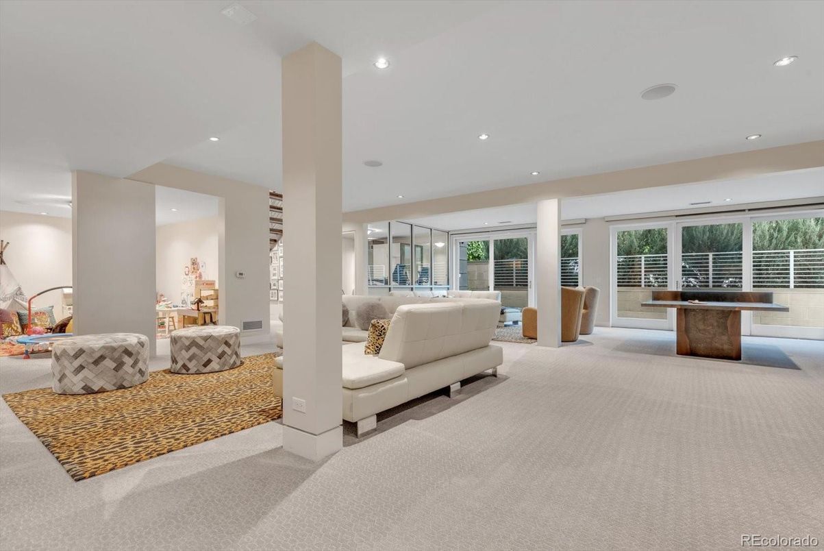 Interior, Living room, Recessed Lighting