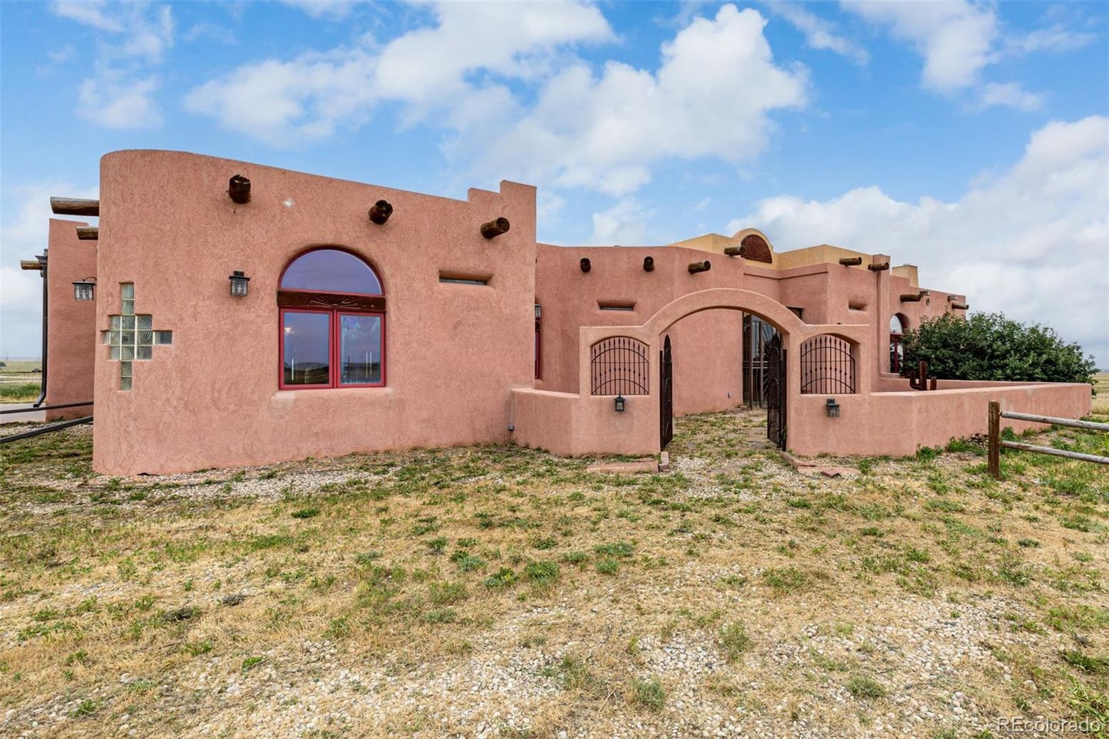 Backyard, Exterior, Facade, Spanish Mediterranean