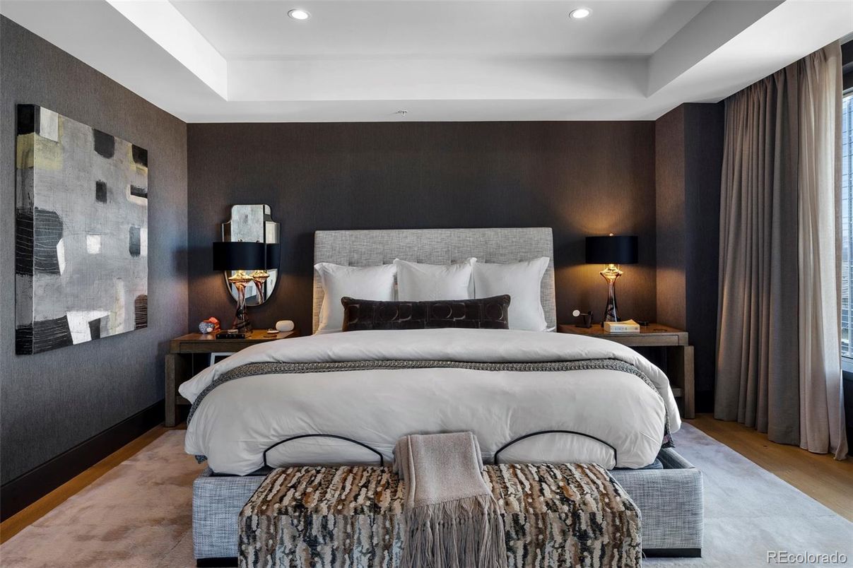 Bedroom, Interior, Recessed Lighting