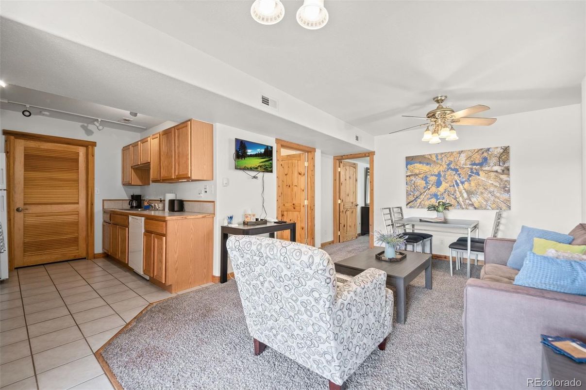 Interior, Kitchen, Living room