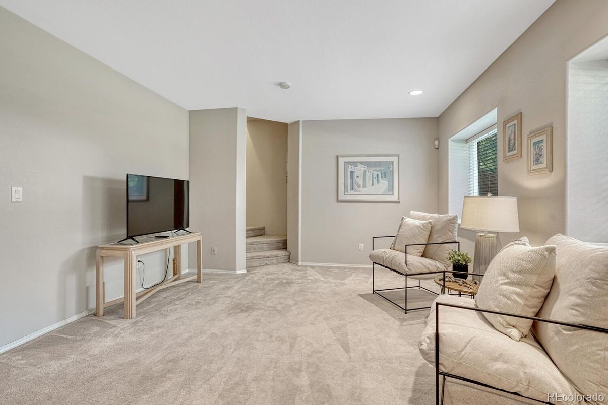 Interior, Living room, Recessed Lighting