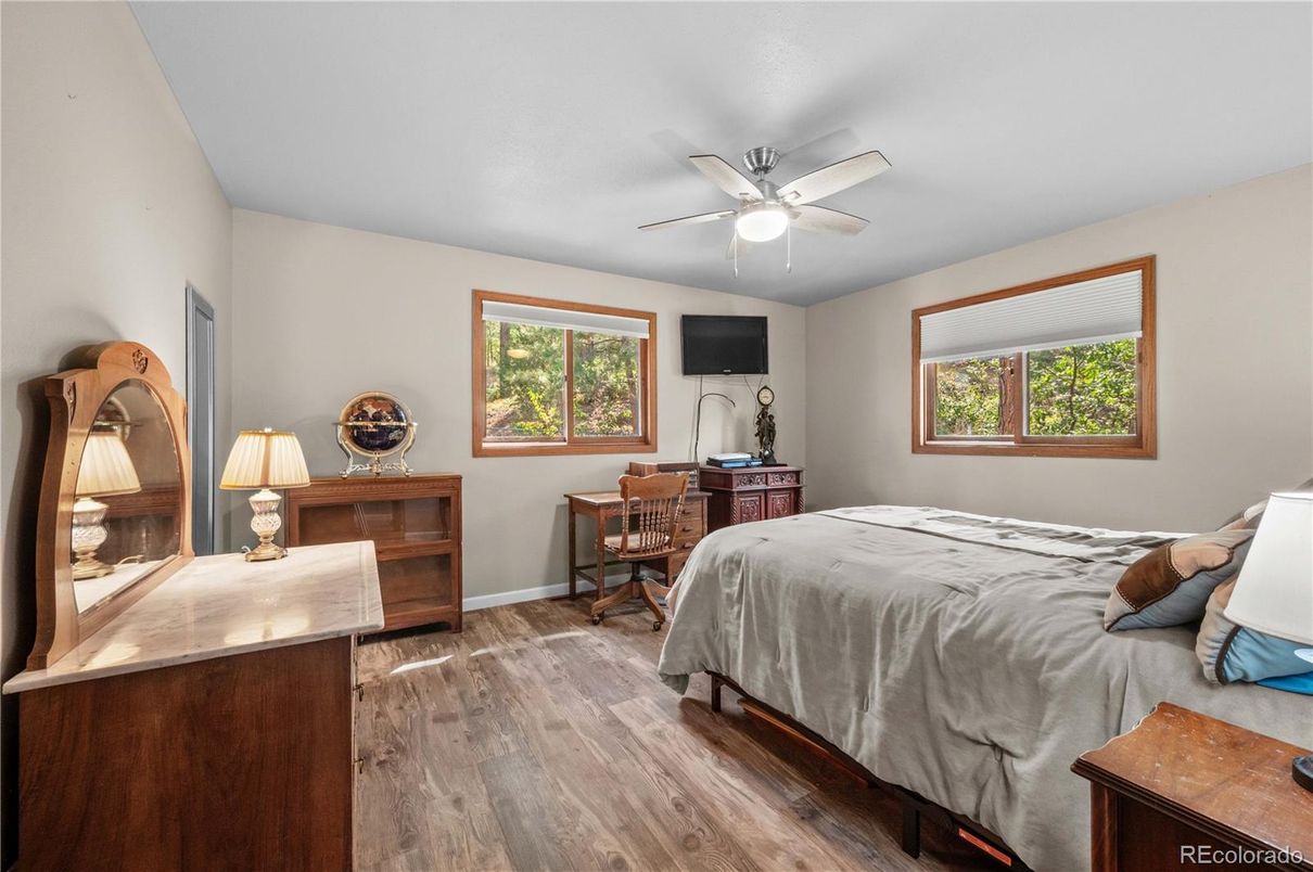 Bedroom, Home Office, Interior, Wood Texture Flooring