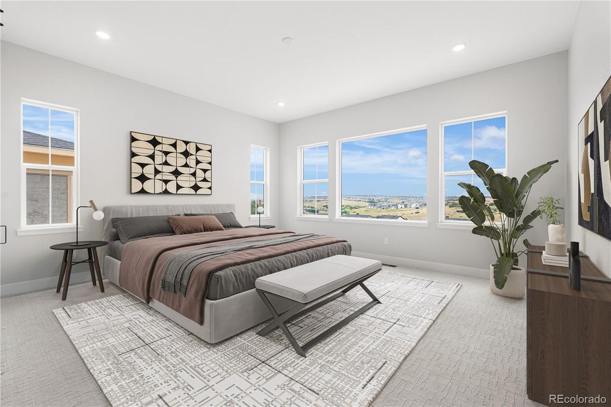 Bedroom, Interior, Recessed Lighting, Water