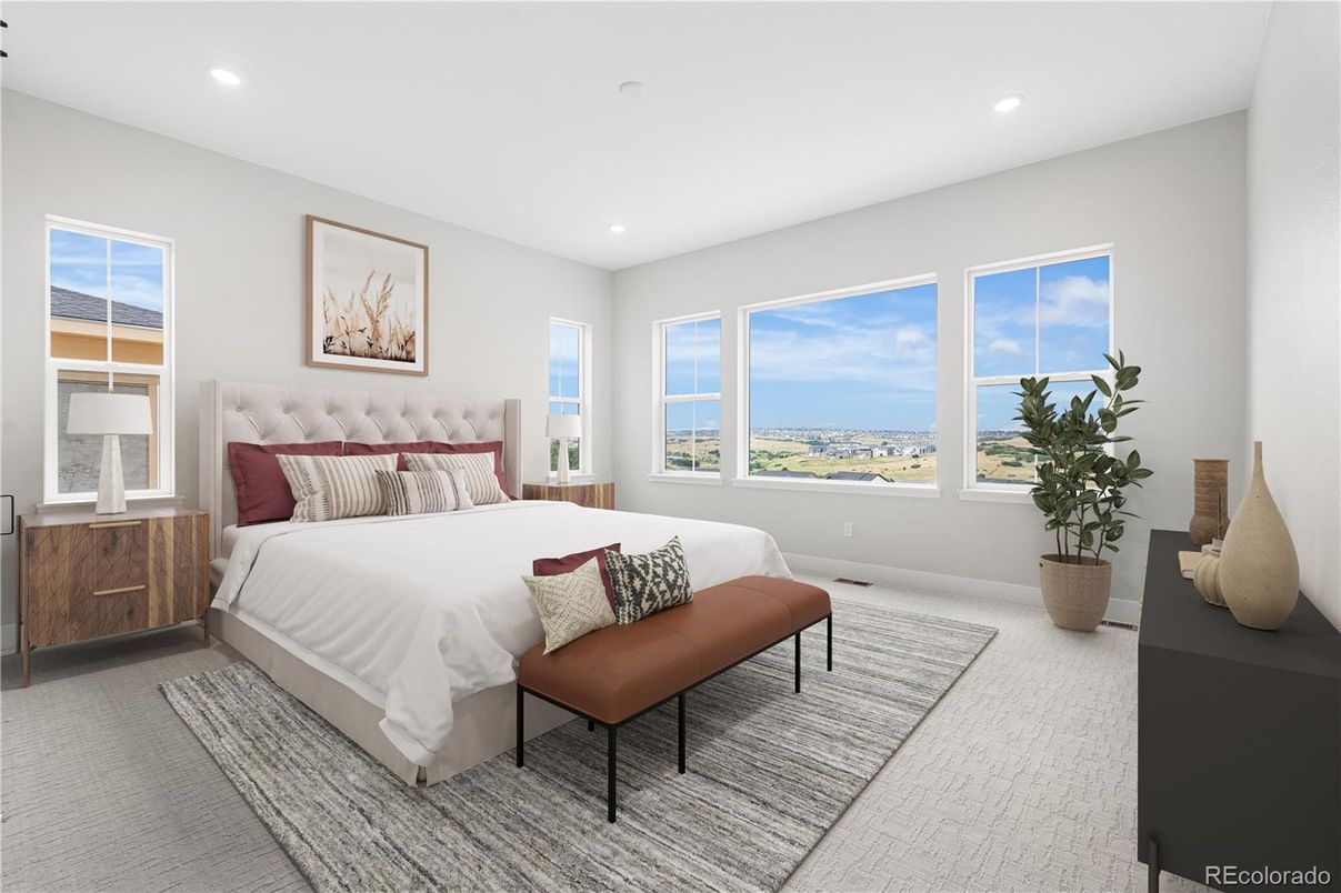 Bedroom, Interior, Recessed Lighting, Water