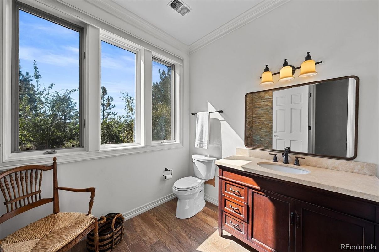 Bathroom, Interior, Wood Texture Flooring