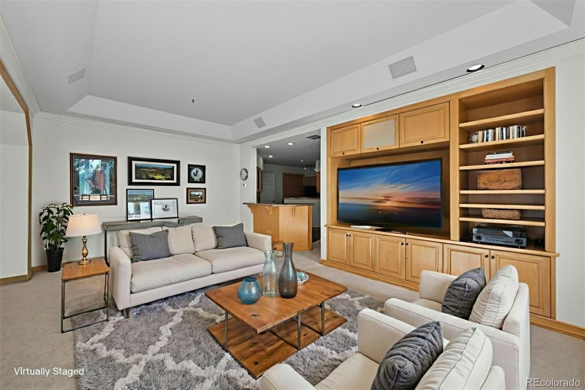 Interior, Living room, Recessed Lighting