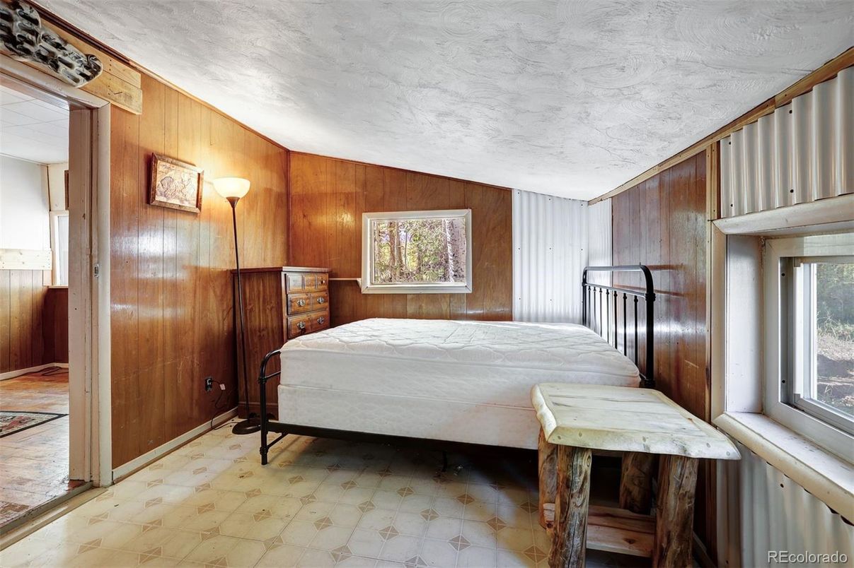 Bedroom, Interior, Wooden Walls