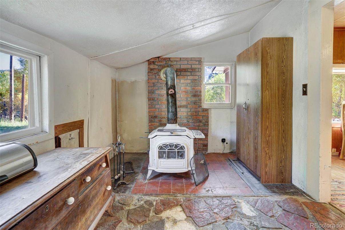 Fireplace, Interior, Stone Walls