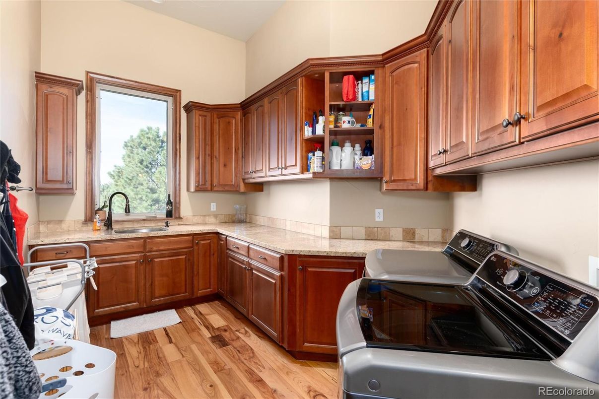 Interior, Kitchen, Wood Texture Flooring