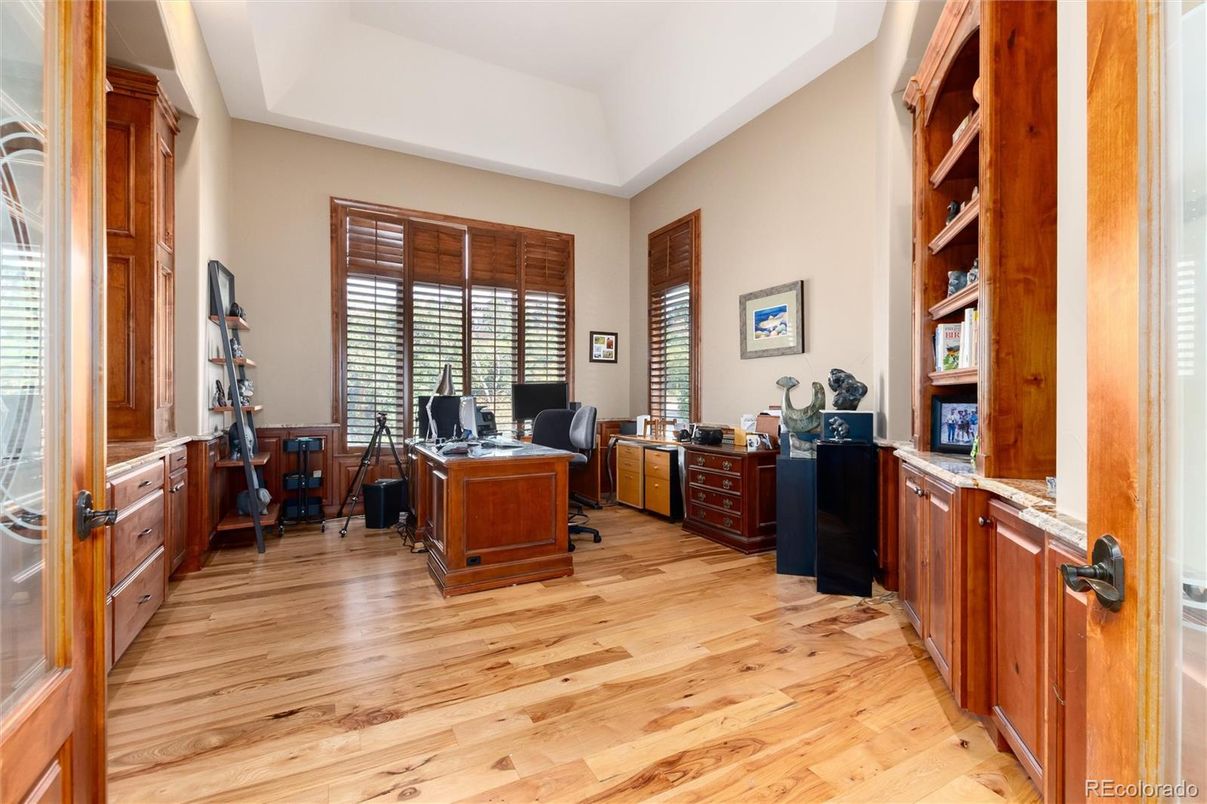 Home Office, Interior, Wood Texture Flooring