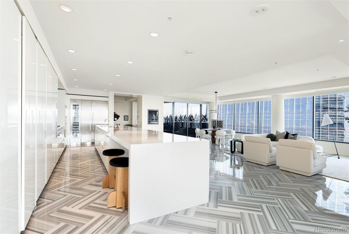 Interior, Living room, Recessed Lighting