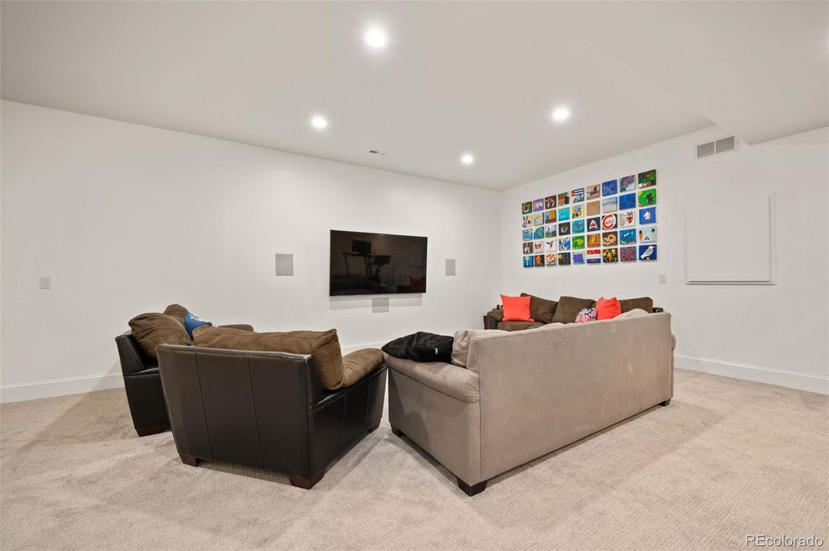 Interior, Living room, Recessed Lighting