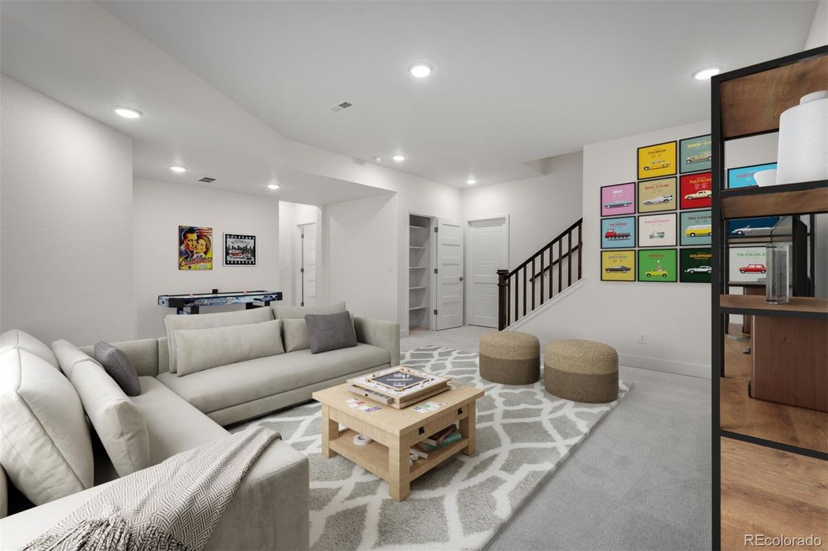 Billiard Table, Game Room, Interior, Living room, Recessed Lighting, Wood Texture Flooring