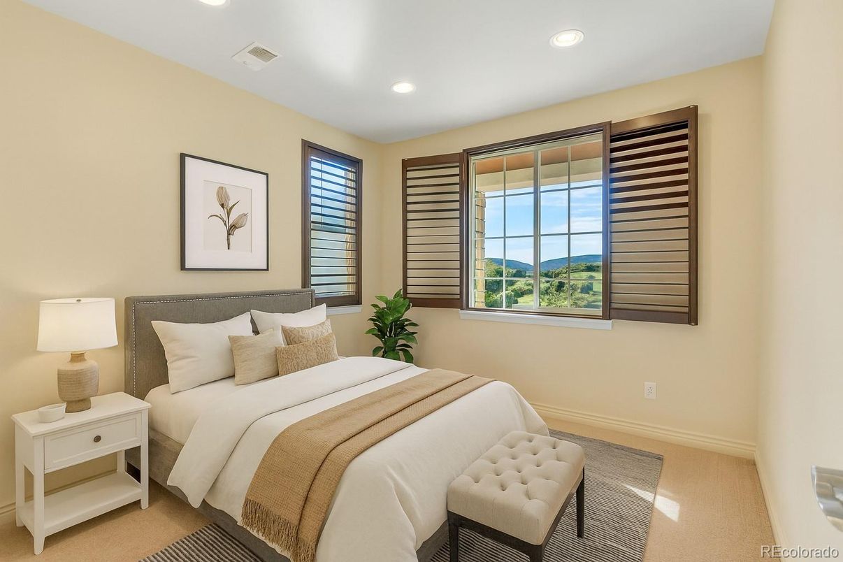 Bedroom, Interior, Recessed Lighting