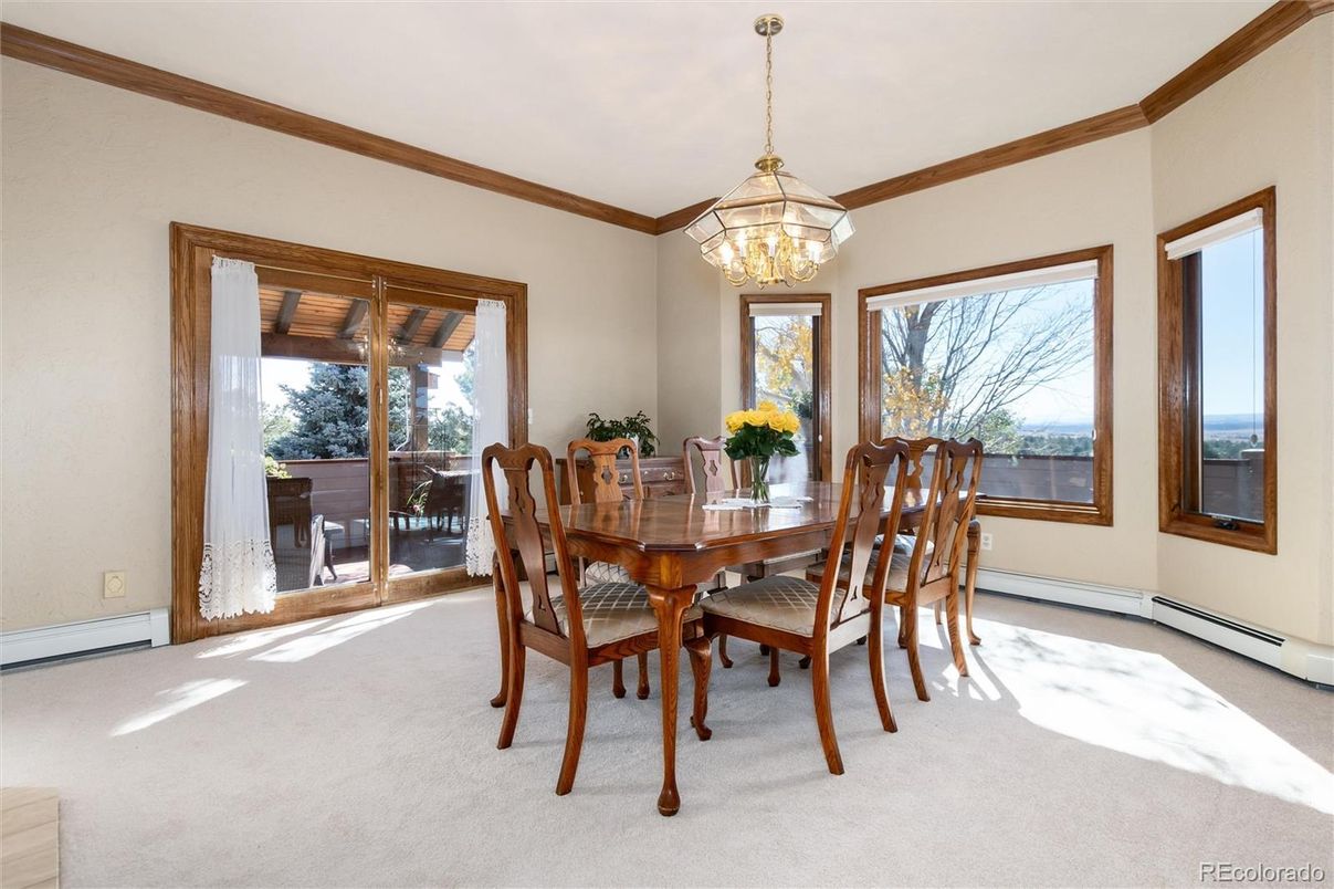 Chandelier, Dining room, Interior