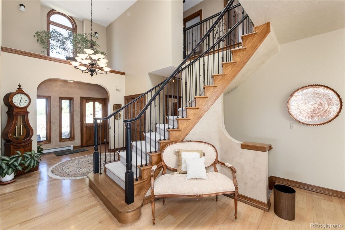 Chandelier, Interior, Wood Texture Flooring