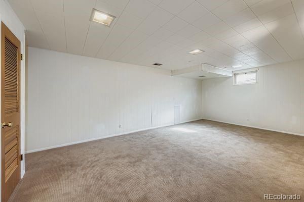 Empty room, Interior, Recessed Lighting