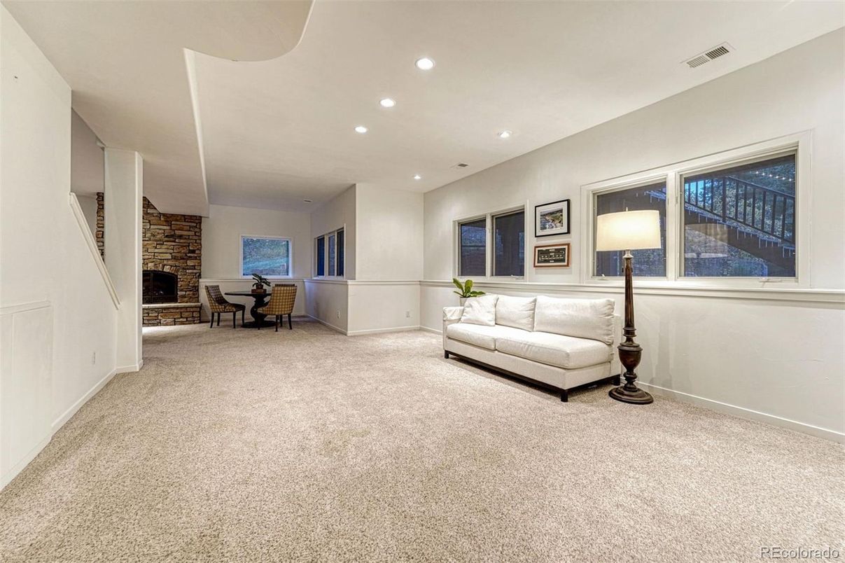 Interior, Recessed Lighting, Stone Walls