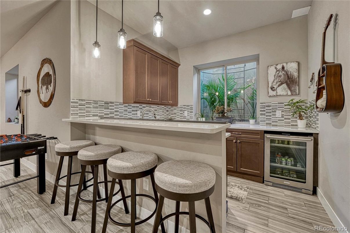 Game Room, Interior, Pendant Lights, Recessed Lighting