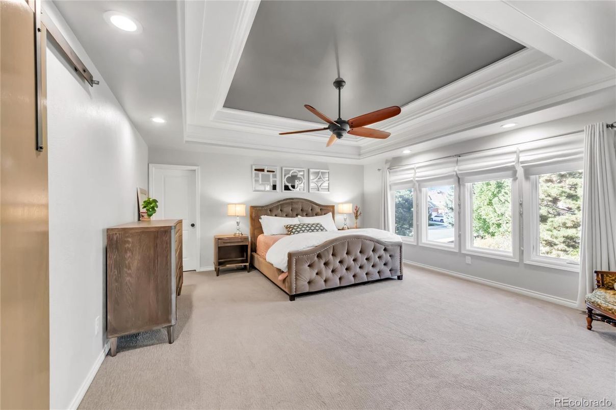 Bedroom, Interior, Recessed Lighting