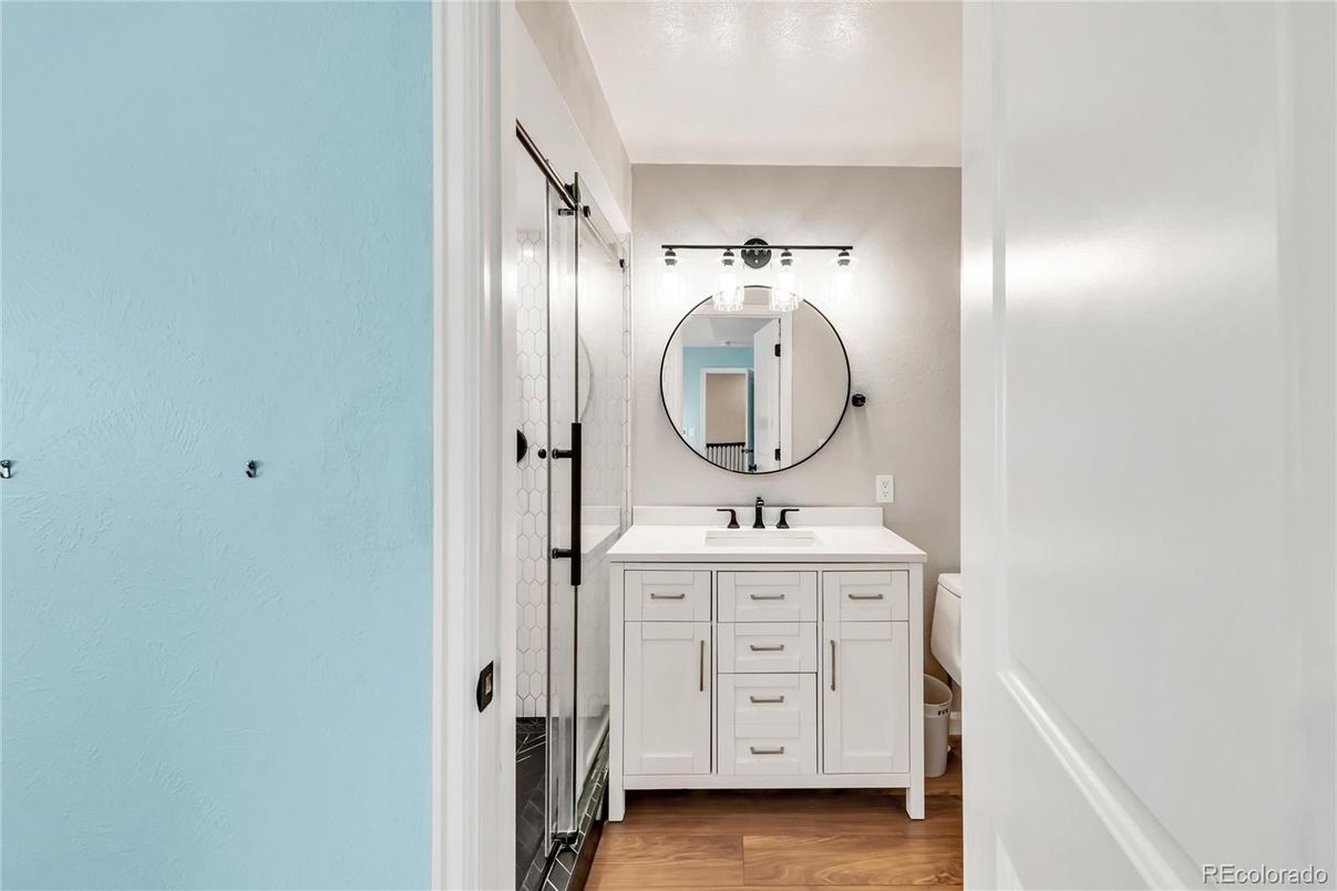 Bathroom, Interior, Wood Texture Flooring