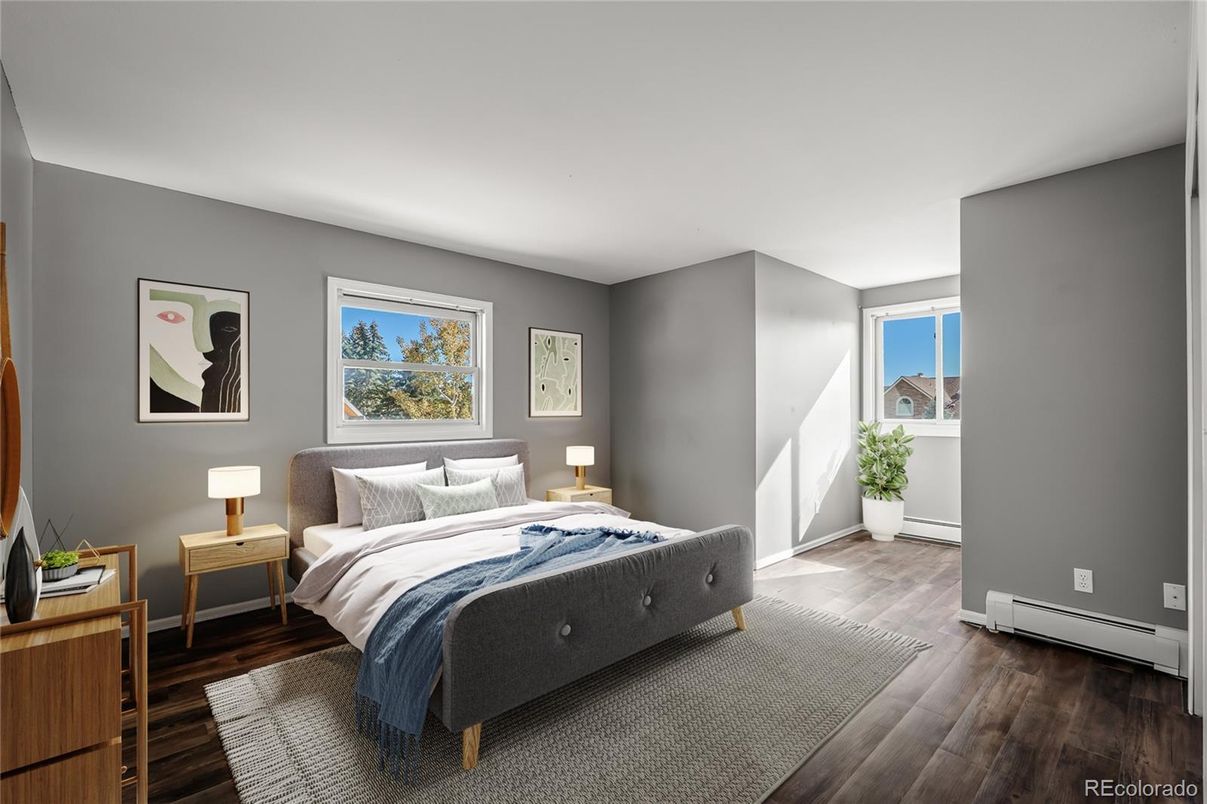 Bedroom, Interior, Wood Texture Flooring