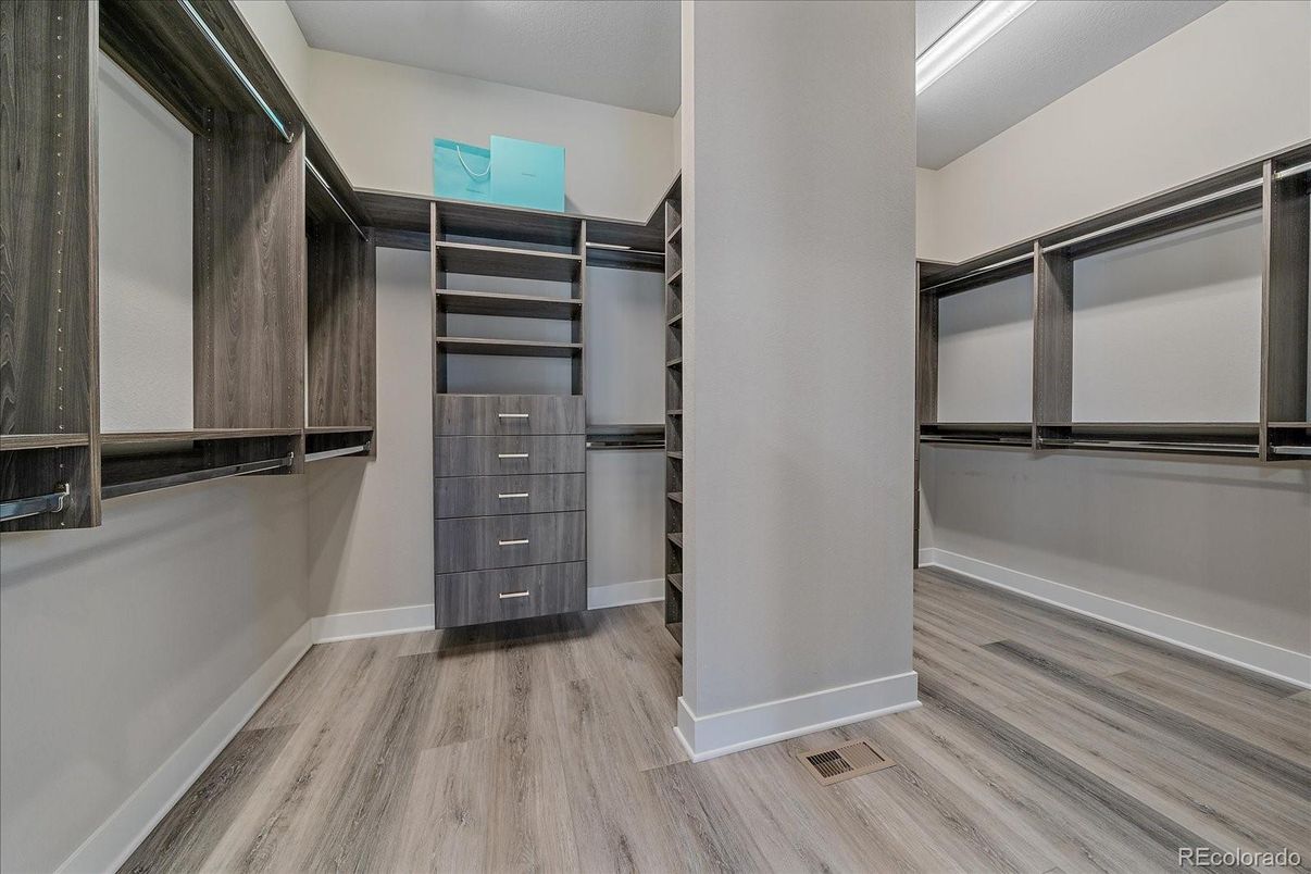 Interior, Walk-in Closets, Wood Texture Flooring
