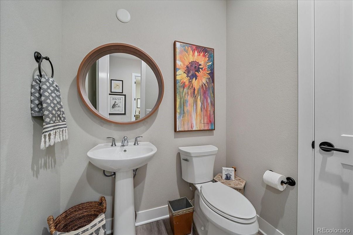 Bathroom, Interior, Wood Texture Flooring