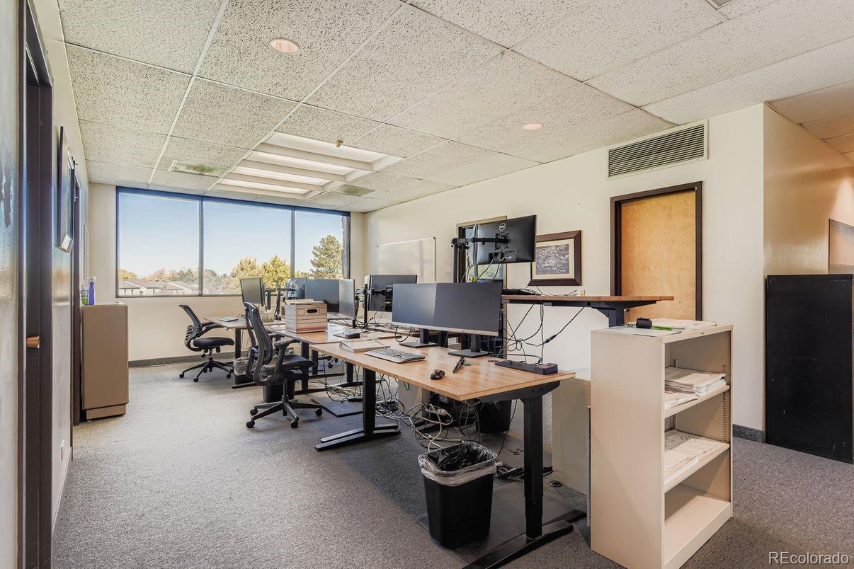 Home Office, Interior, Recessed Lighting