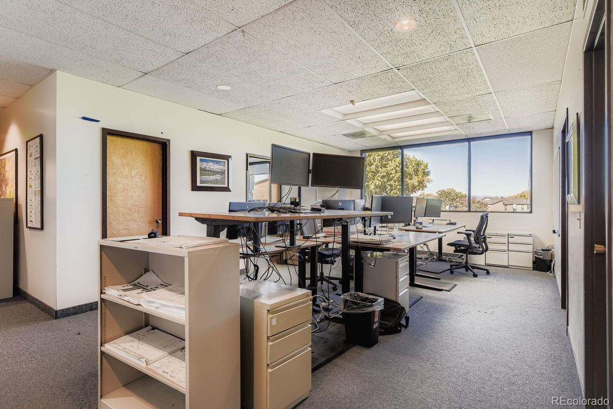 Home Office, Interior, Recessed Lighting