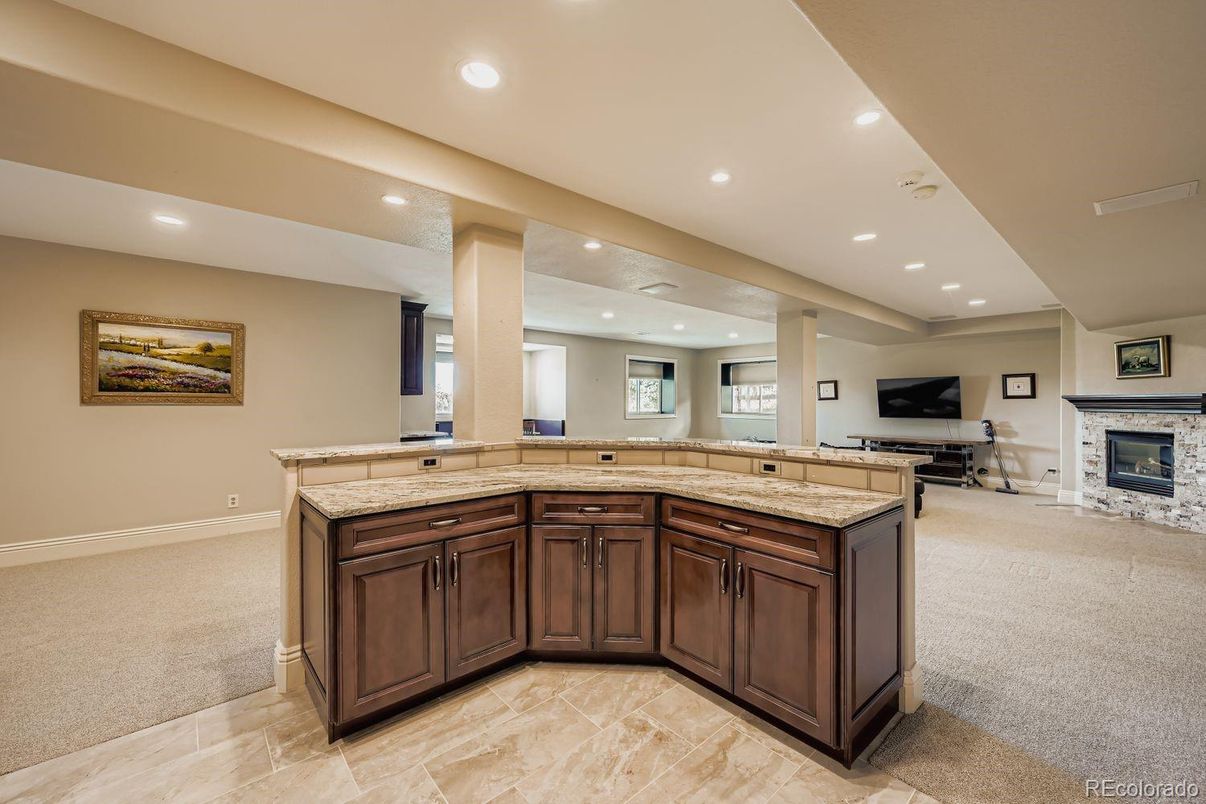 Fireplace, Interior, Recessed Lighting