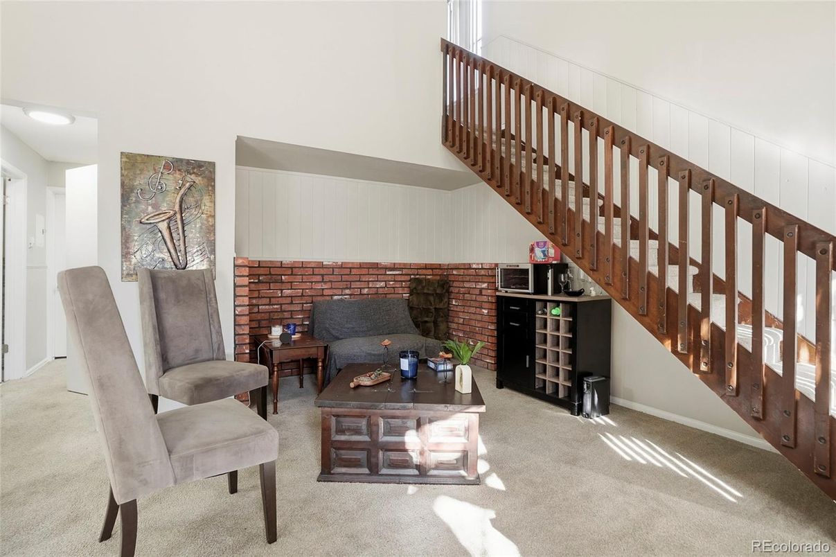 Interior, Living room, Stone Walls