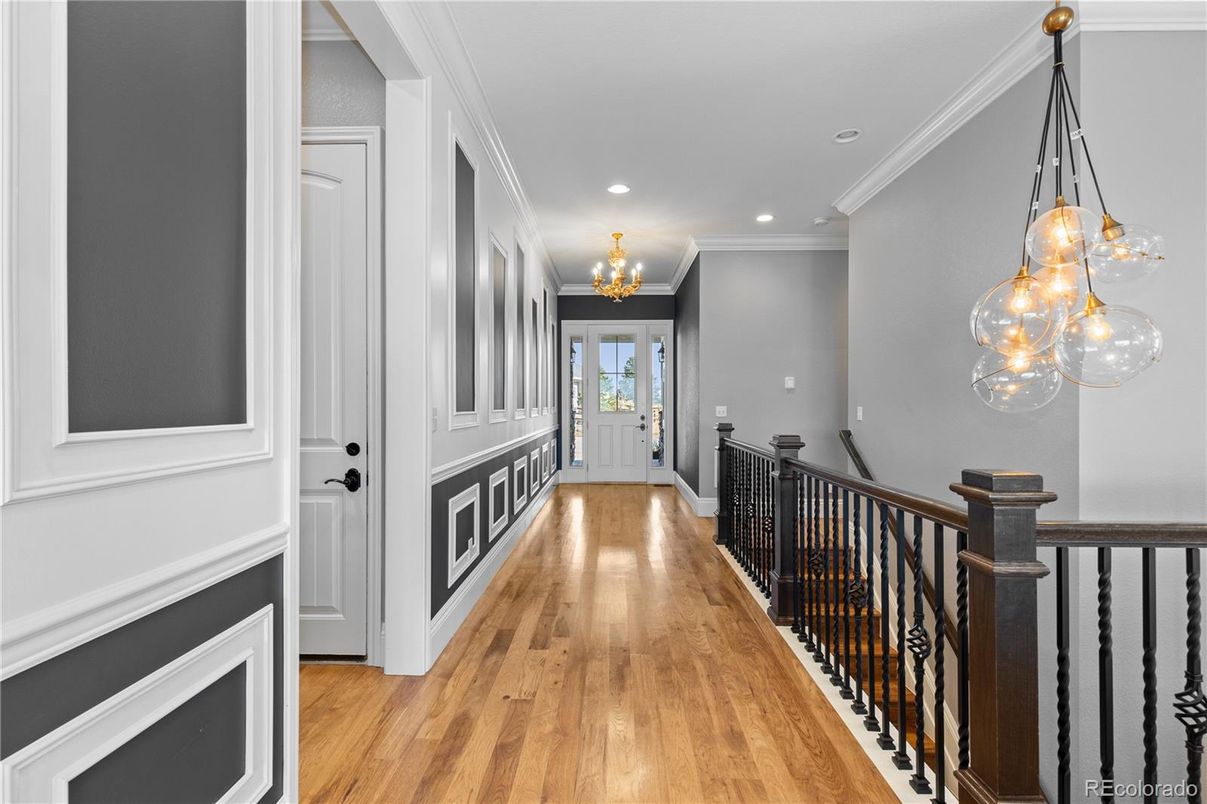 Chandelier, Interior, Pendant Lights, Recessed Lighting, Wood Texture Flooring