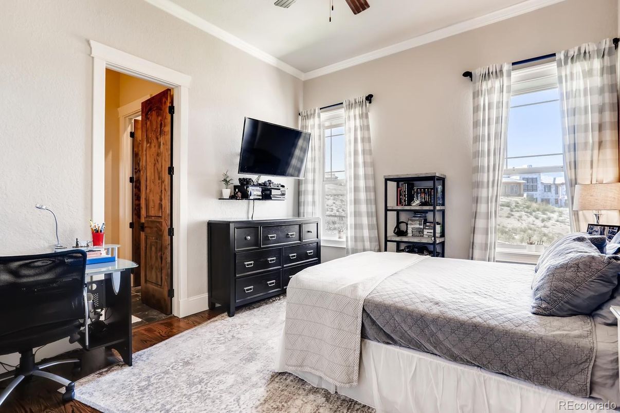 Bedroom, Interior, Wood Texture Flooring