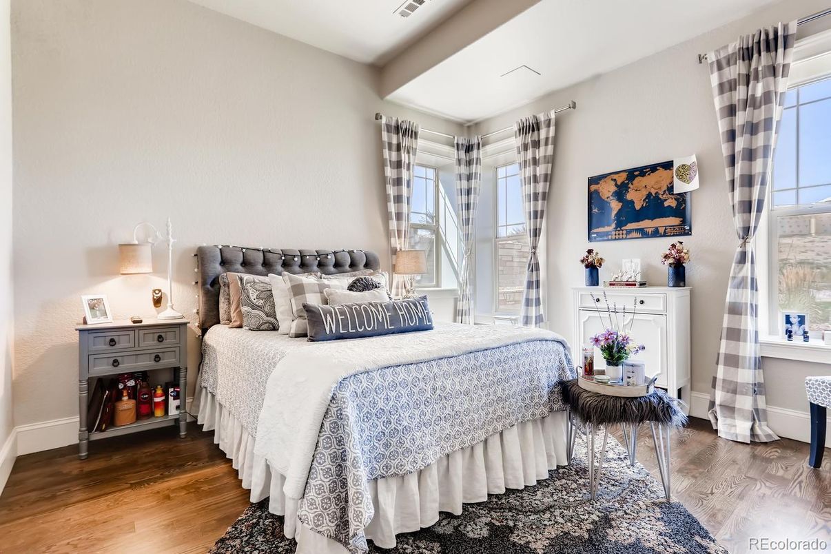 Bedroom, Interior, Wood Texture Flooring