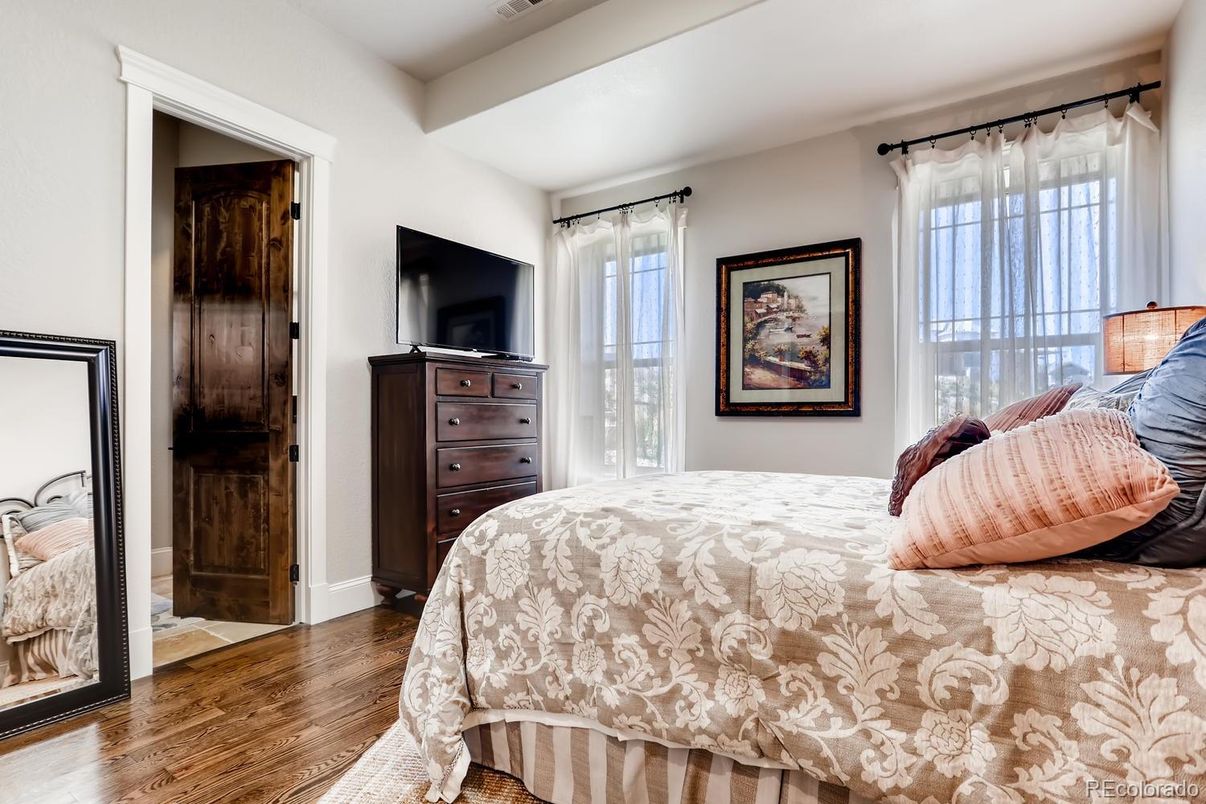 Bedroom, Interior, Wood Texture Flooring