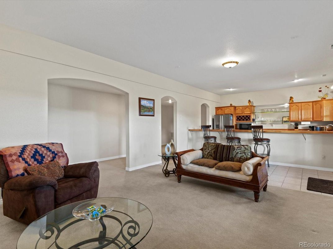 Interior, Kitchen, Living room, Recessed Lighting