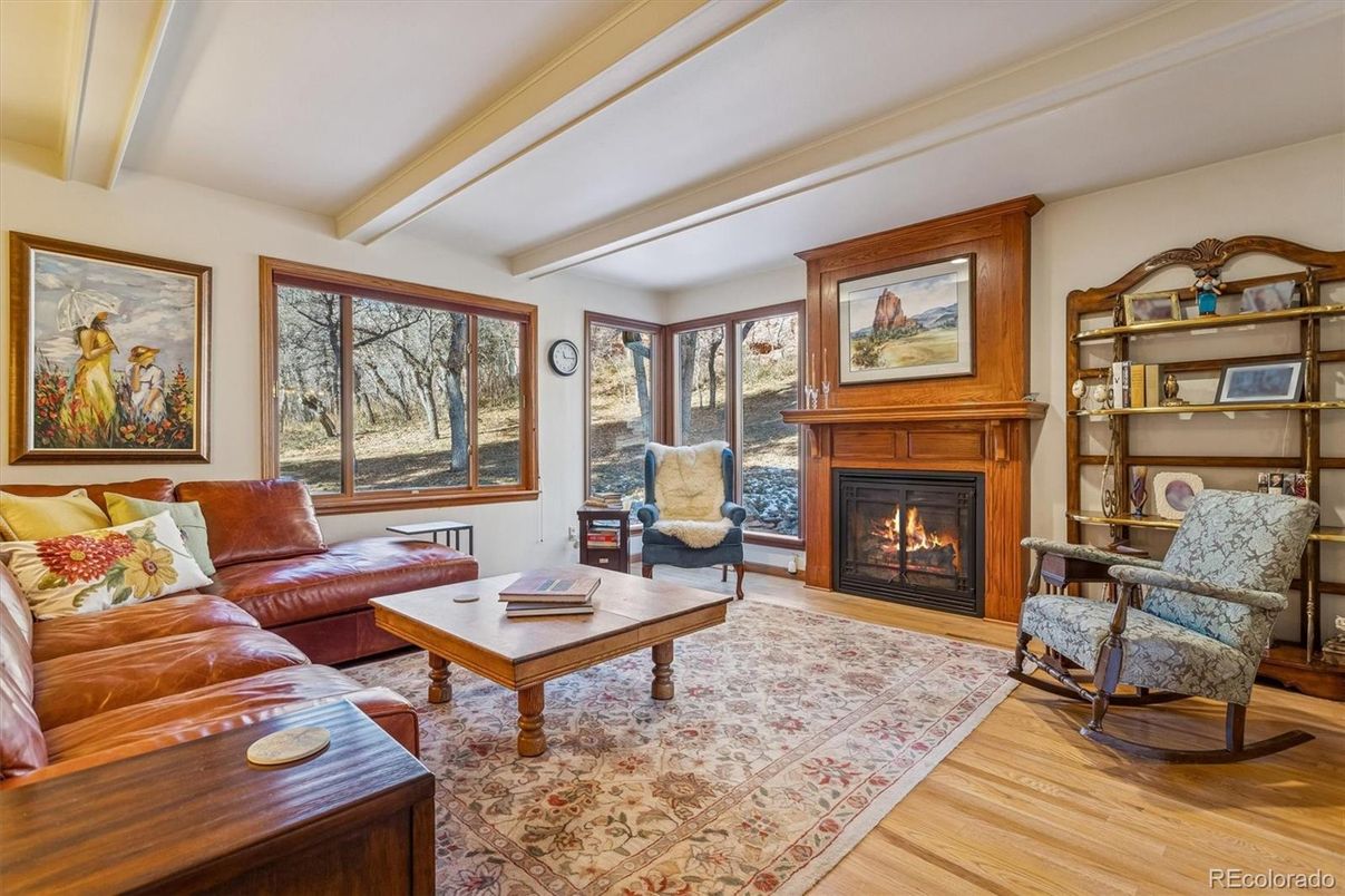 Fireplace, Interior, Living room, Wood Texture Flooring