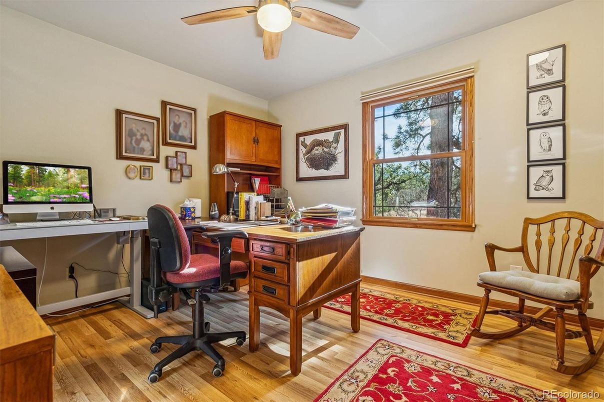 Home Office, Interior, Wood Texture Flooring