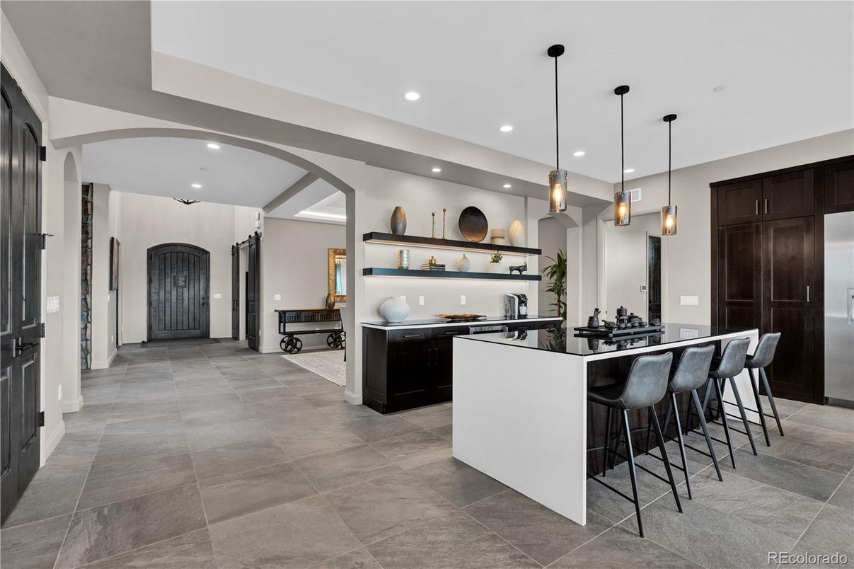 Interior, Kitchen, Pendant Lights, Recessed Lighting
